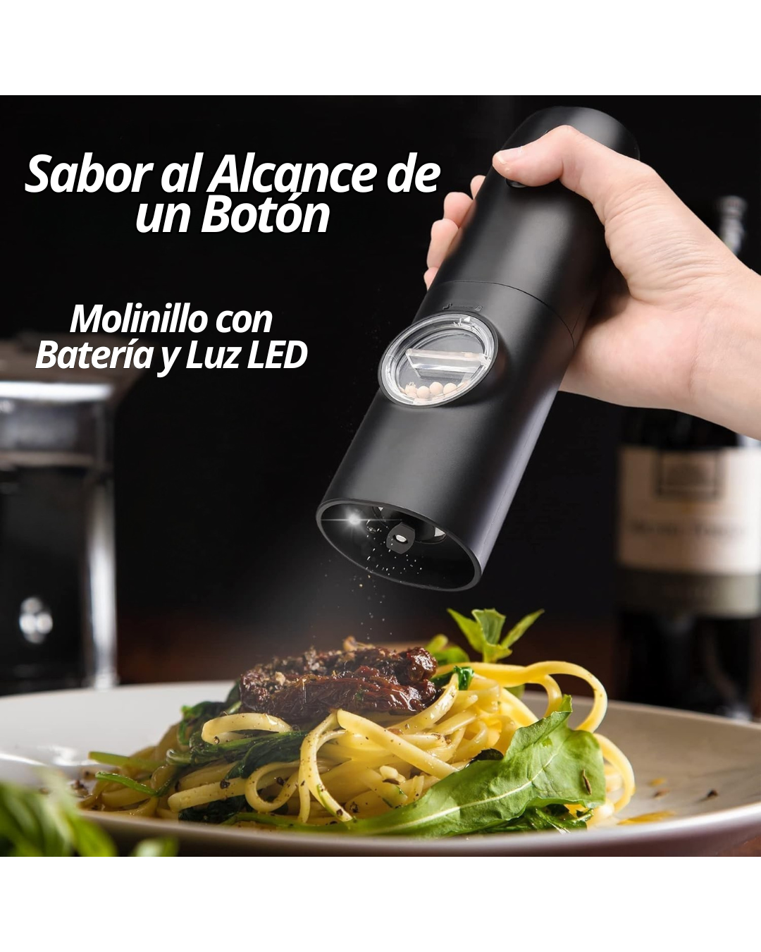 Molinillo Eléctrico Sal y Pimienta